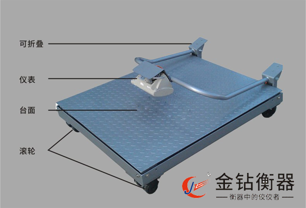 金鉆電子地磅廠家手動(dòng)推車(chē)電子地磅